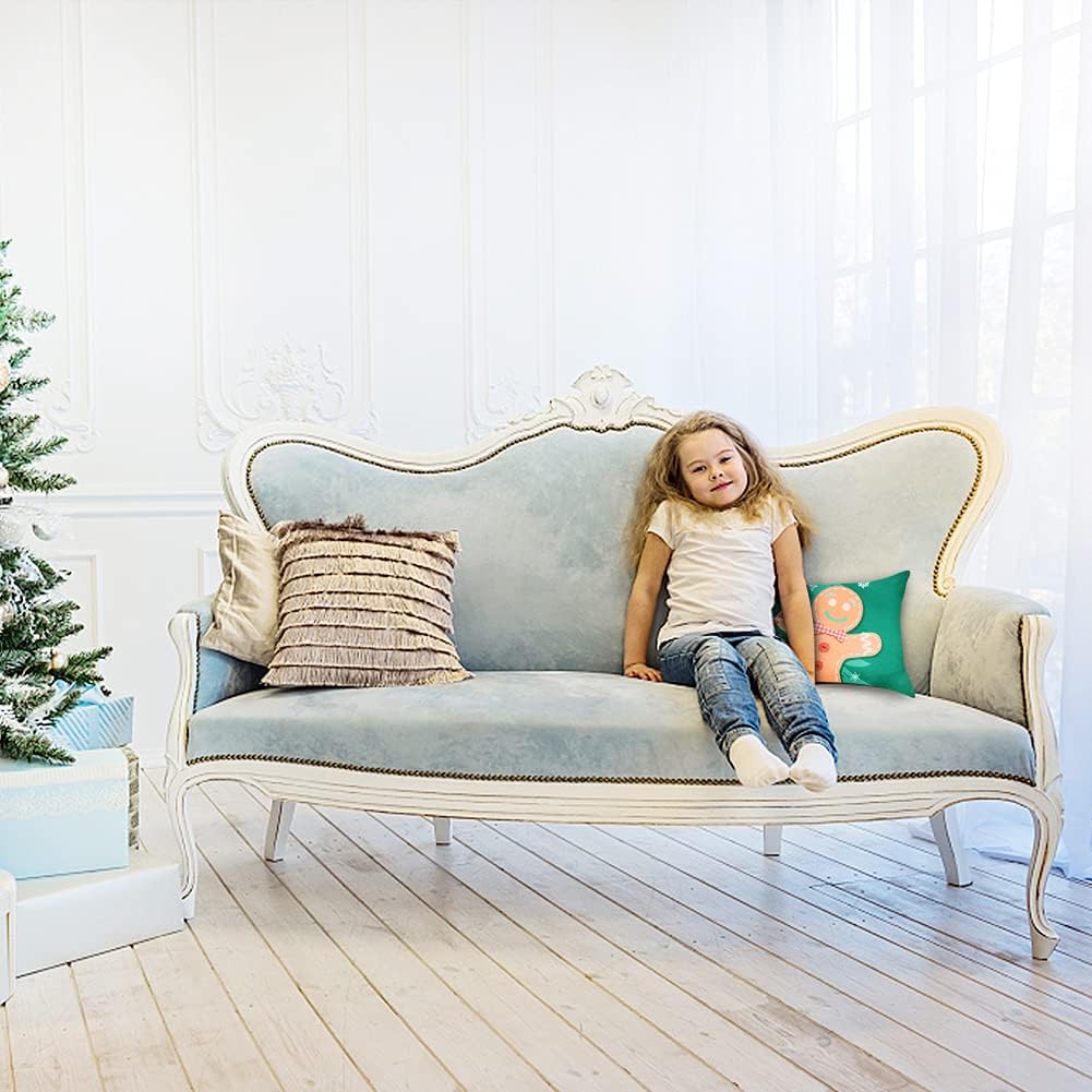 Set of 4 -Gukasxi Christmas Decorative Throw Pillow Covers 12x20 (30cm x 50cm)