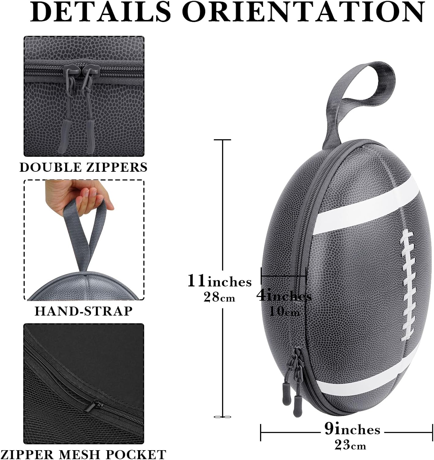 Linkidea Hard Shell Carrying Case Compatible with Meta Quest 3 Original Headset, Drop and Scratch Proof Portable Bag, VR Headset Rugby Storage Case, Suitable for Travel and Home Storage