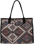 Tote Bag for Women, Retro Soft Shoulder Bag Large Capacity Handbag with Zipper