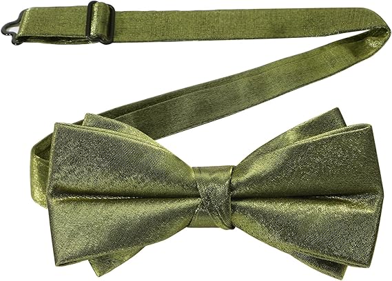 Bow Tie for Men Adjustable Pre Tied Bowties Satin Polyester Bow Ties Solid Color Butterfly Bowtie for Party Wedding Banquet