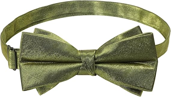 Bow Tie for Men Adjustable Pre Tied Bowties Satin Polyester Bow Ties Solid Color Butterfly Bowtie for Party Wedding Banquet