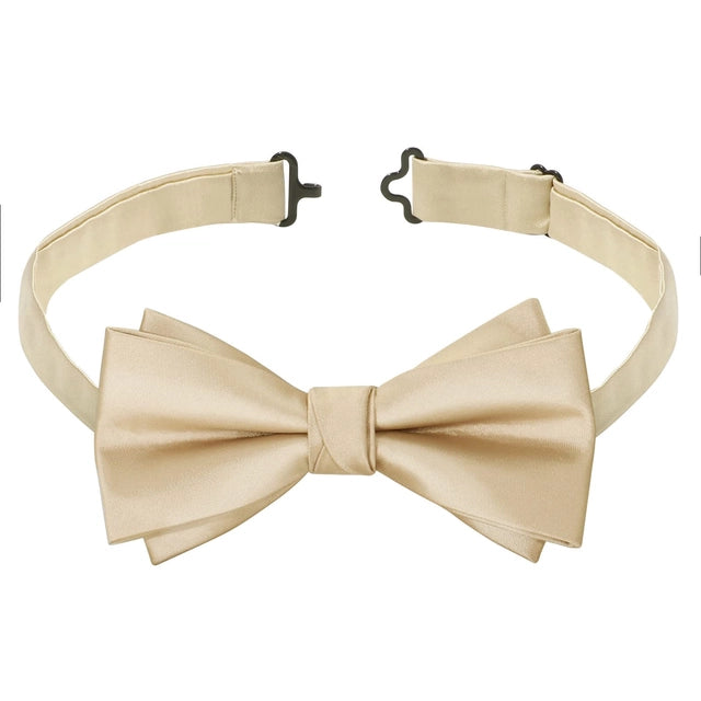 Bow Tie Set for Men Adjustable Pre-tied Bowtie with Pocket Square