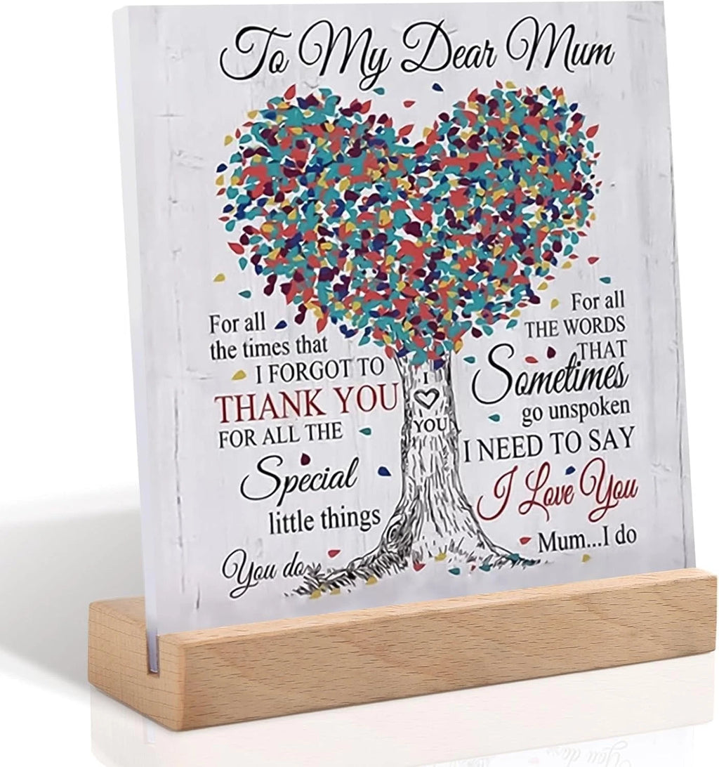 Mother's Day Gifts for Mum, Desk Decor Sign Personalised Mothers Day Gift