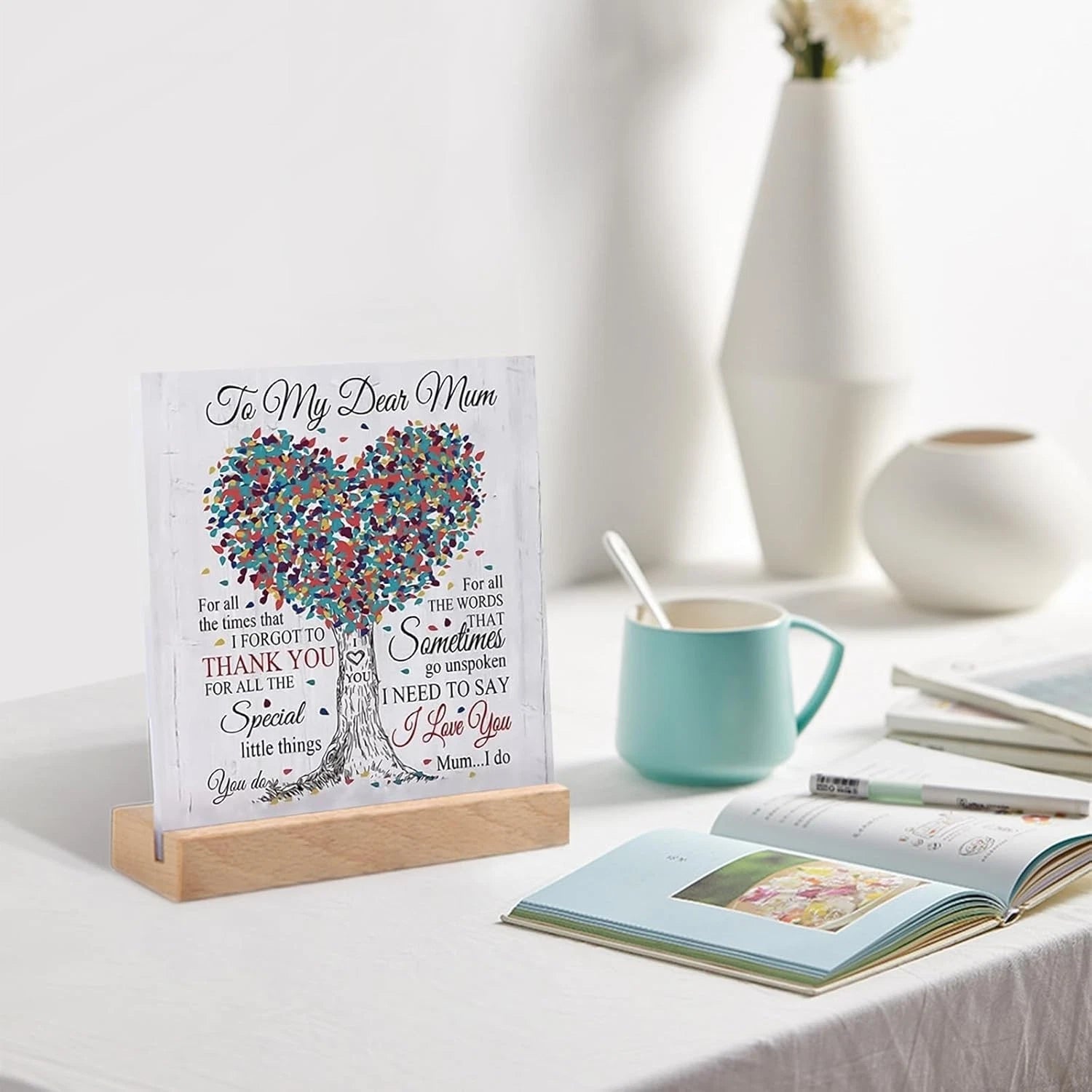 Mother's Day Gifts for Mum, Desk Decor Sign Personalised Mothers Day Gift