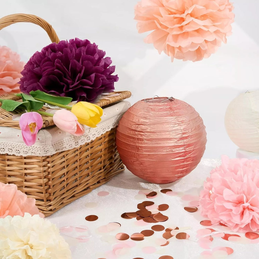 16 Pcs Party Decorations, Wedding Table,Bridal Shower ,Birthday -Rose Gold