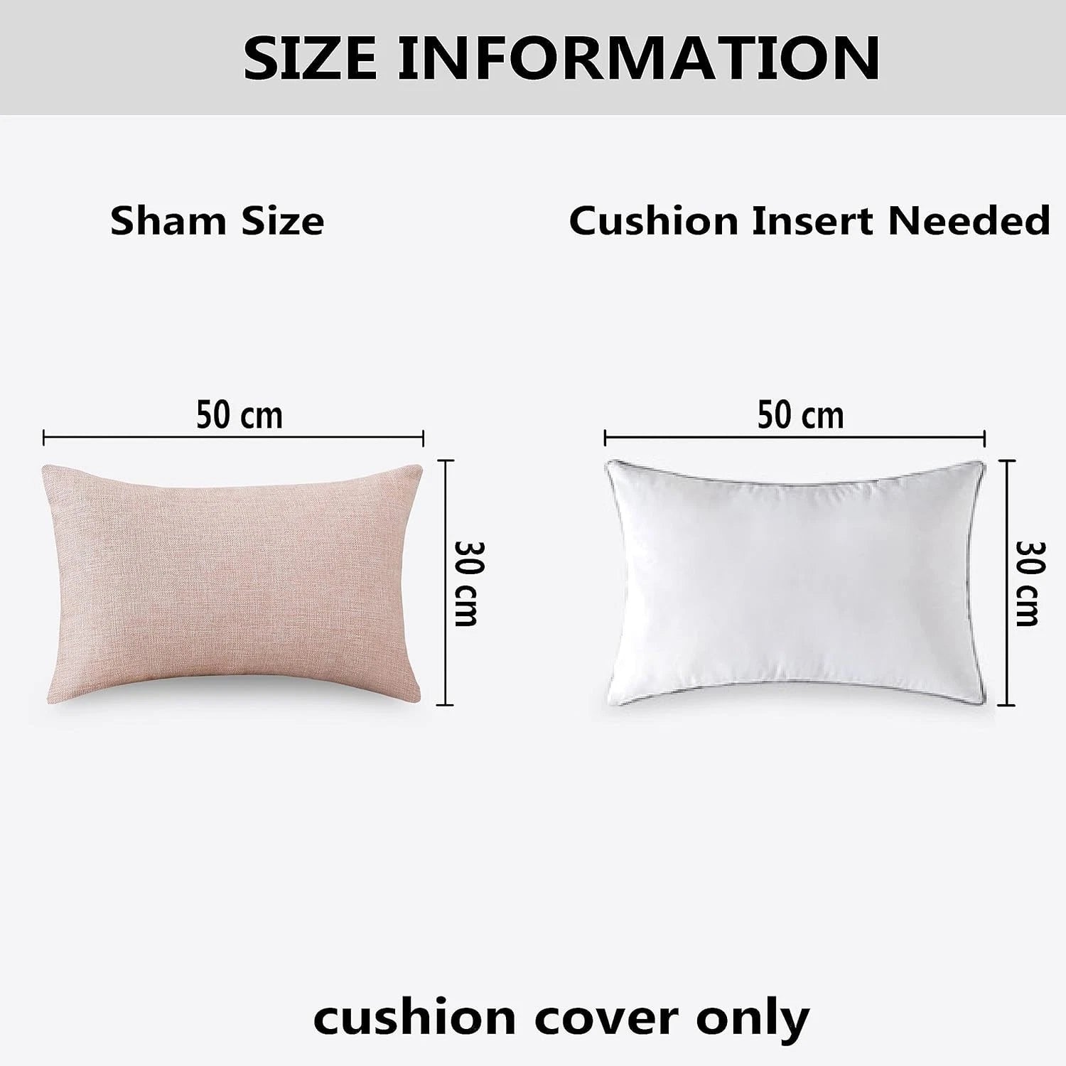 Home Brilliant Taupe Rectangle Cushion Covers - 30cm x 50cm