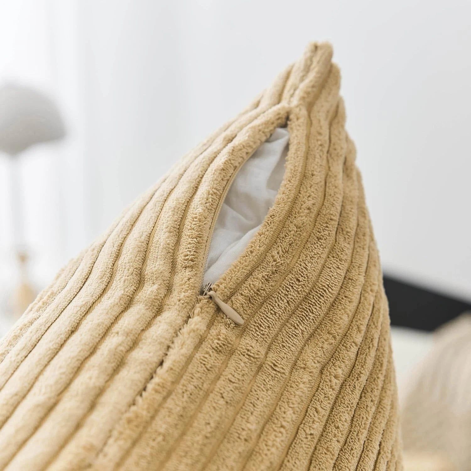 Home Brilliant Taupe Rectangle Cushion Covers - 30cm x 50cm