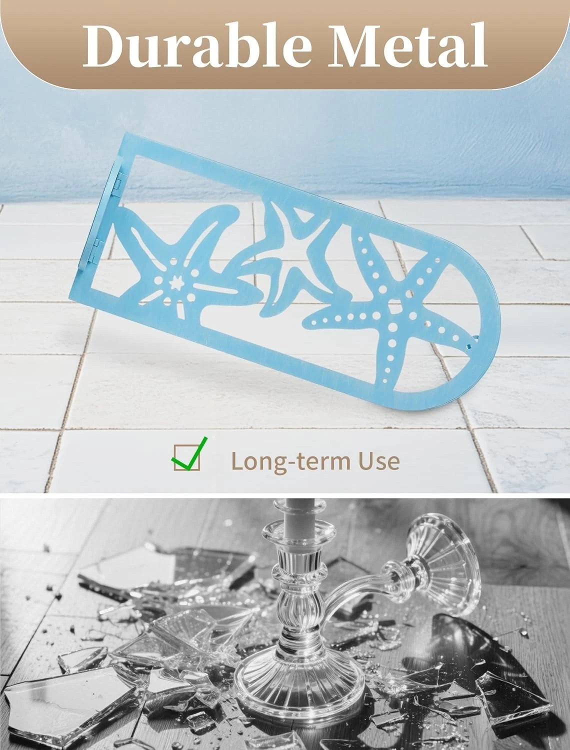 Sziqiqi Wall Candle Holders Coastal Style Starfish - Set of 2 Candle Holders