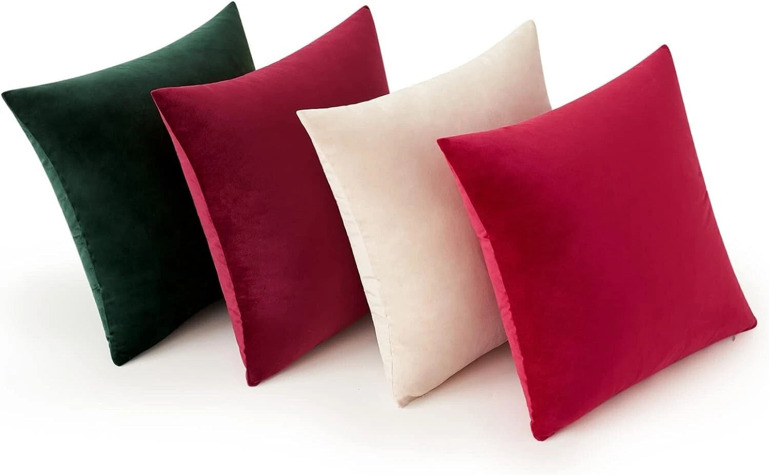 MIULEE Set of 4- Velvet Cushions Fabric Square-Christmas Series - 50cm x 50cm
