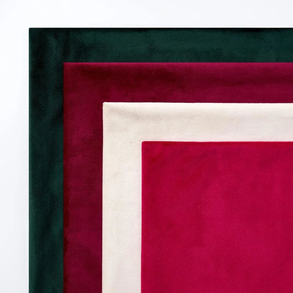 MIULEE Set of 4- Velvet Cushions Fabric Square-Christmas Series - 50cm x 50cm