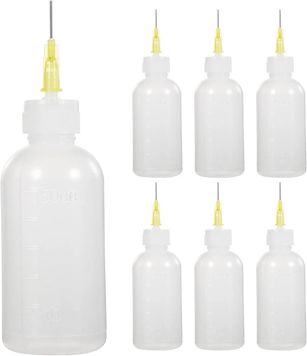 6 Pcs Dispensing Bottle- Perfect for Applying Henna or Patterns on anything
