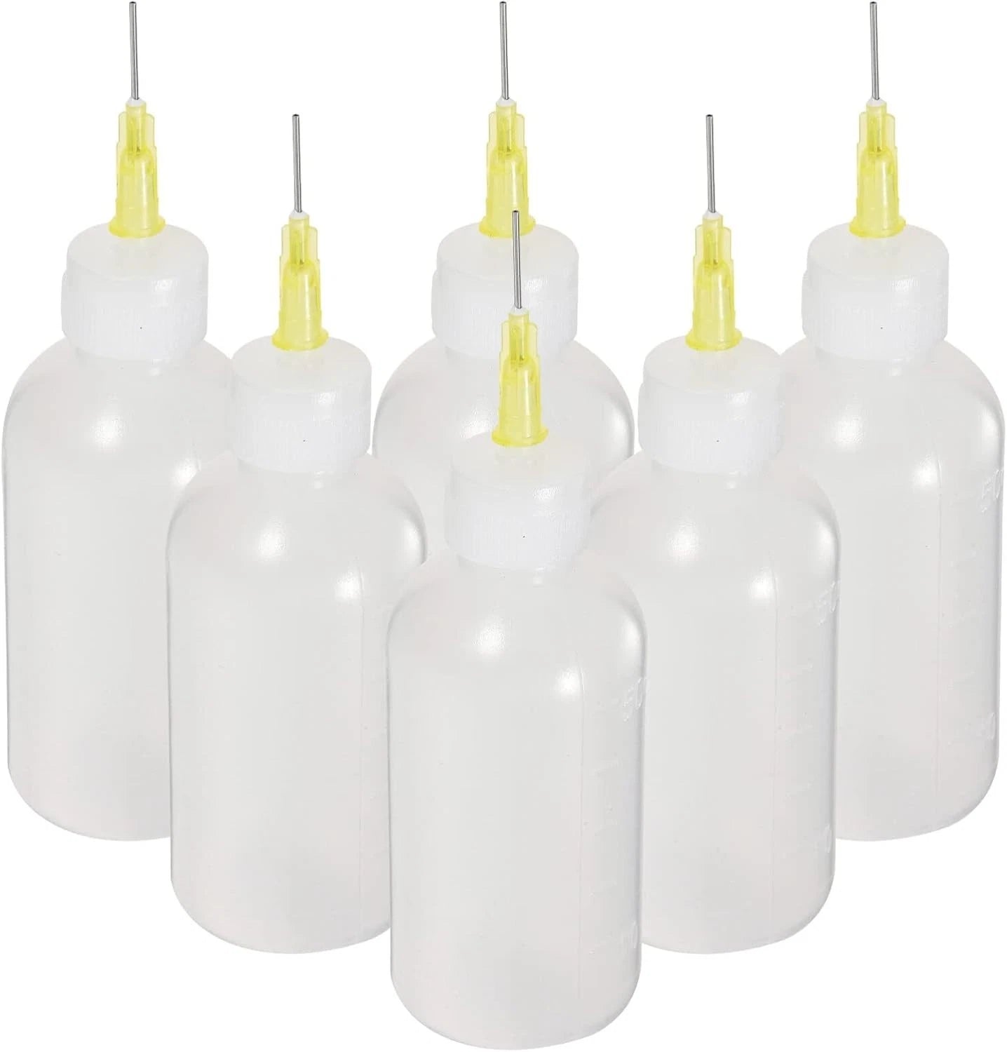 6 Pcs Dispensing Bottle- Perfect for Applying Henna or Patterns on anything
