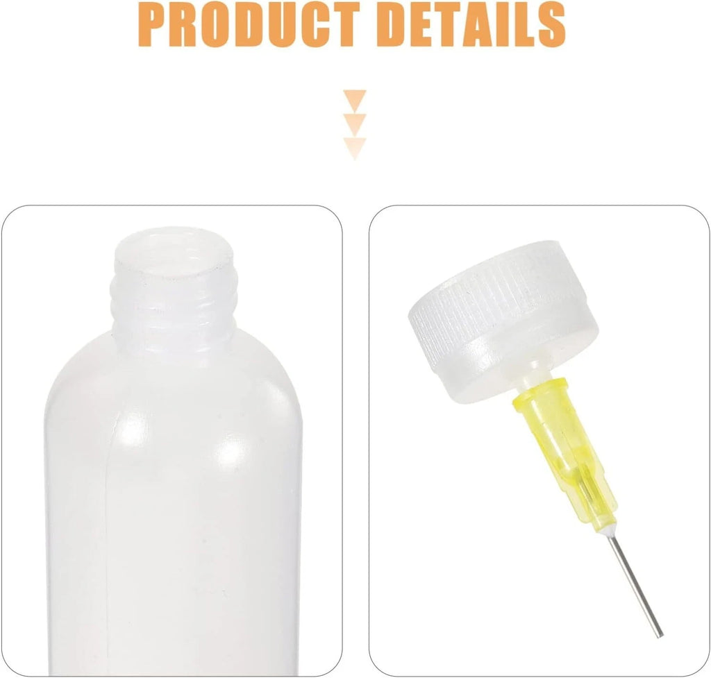 6 Pcs Dispensing Bottle- Perfect for Applying Henna or Patterns on anything