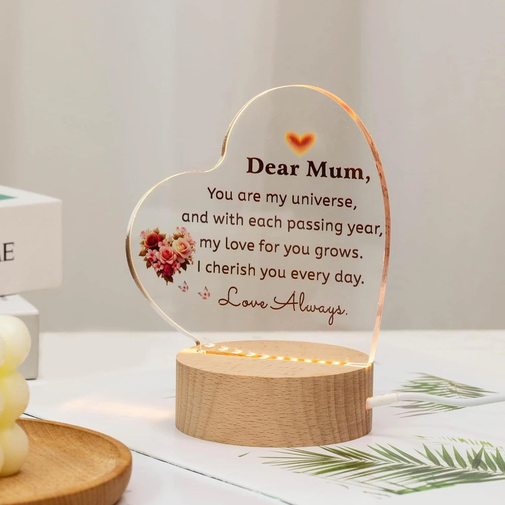 Gifts for Mum - Unique Mummy Birthday Gifts Night Light Decoration