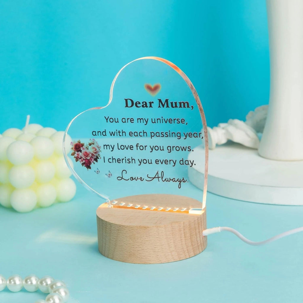 Gifts for Mum - Unique Mummy Birthday Gifts Night Light Decoration