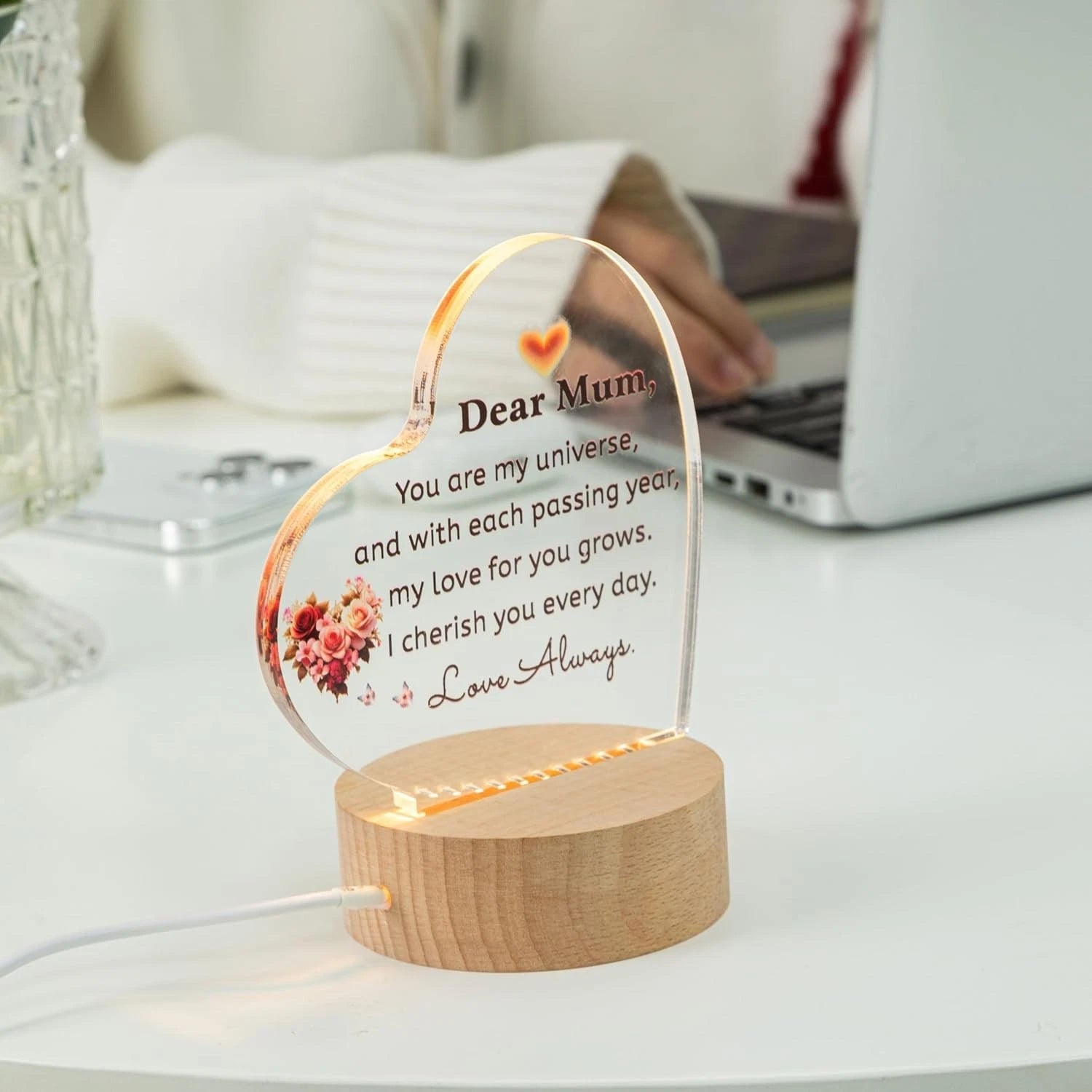 Gifts for Mum - Unique Mummy Birthday Gifts Night Light Decoration