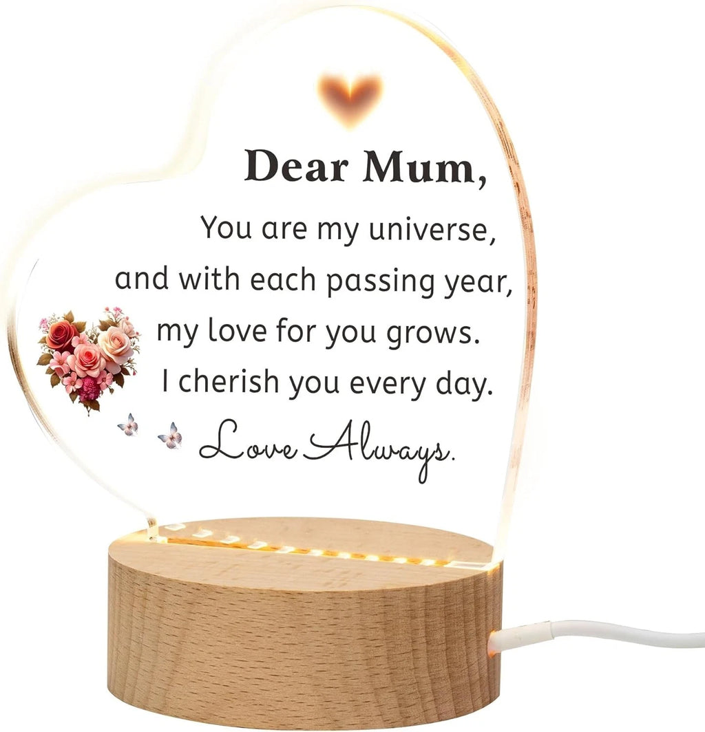 Gifts for Mum - Unique Mummy Birthday Gifts Night Light Decoration